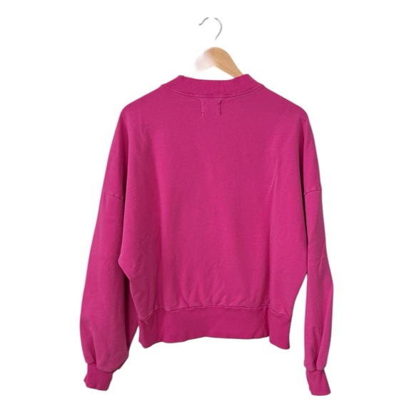 ELECTRIC & ROSE | Davis Seamed Sweatshirt in Pink, Size Medium - Picture 6 of 9